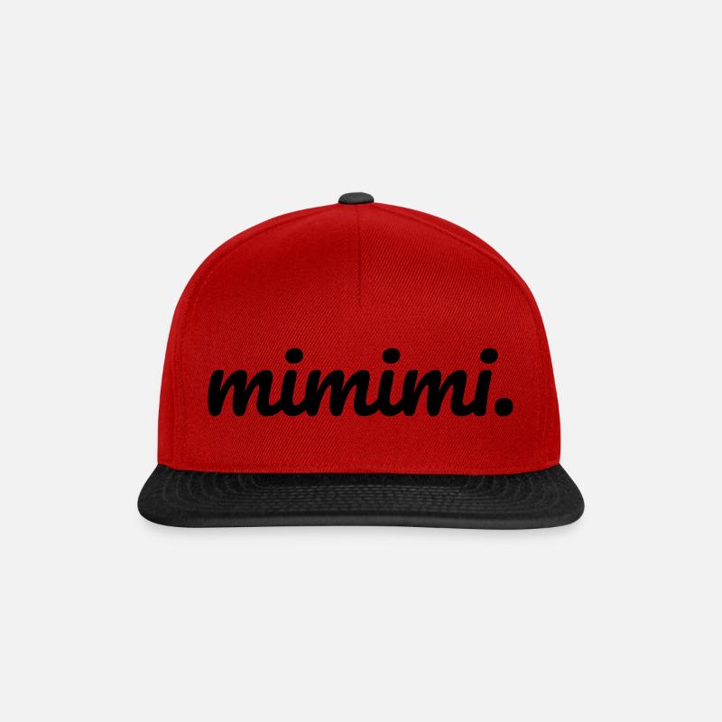 mimimi - Snapback Cap - Rot/Schwarz