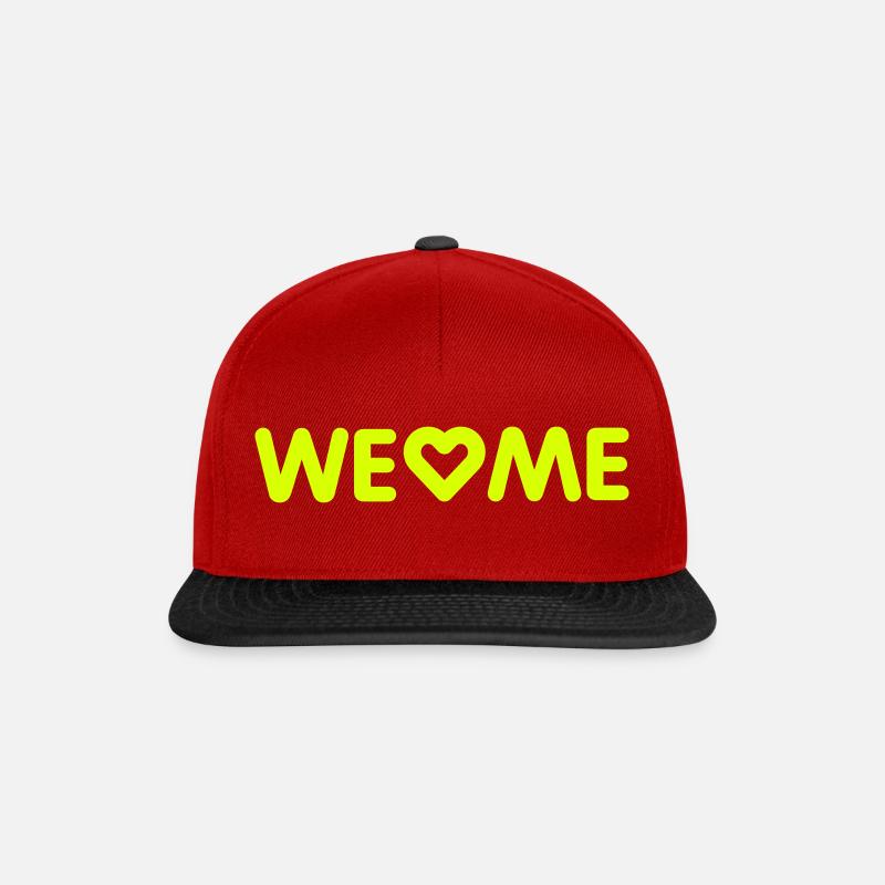 NOUS♡MOI - Casquette snapback - rouge/noir
