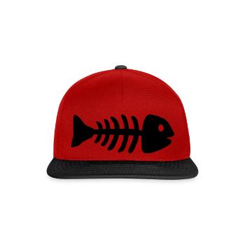 fisch_1___f1 - Casquette snapback - rouge/noir - Devant