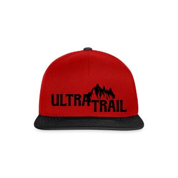 Ultra Trail - Snapback Cap - red/black - Front