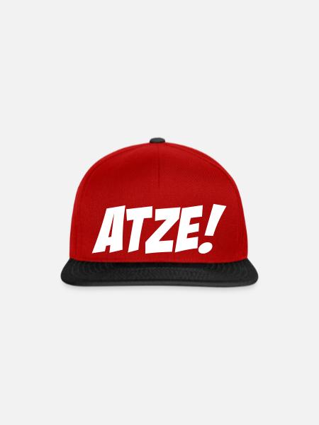 Atze - Snapback Cap - Rot/Schwarz