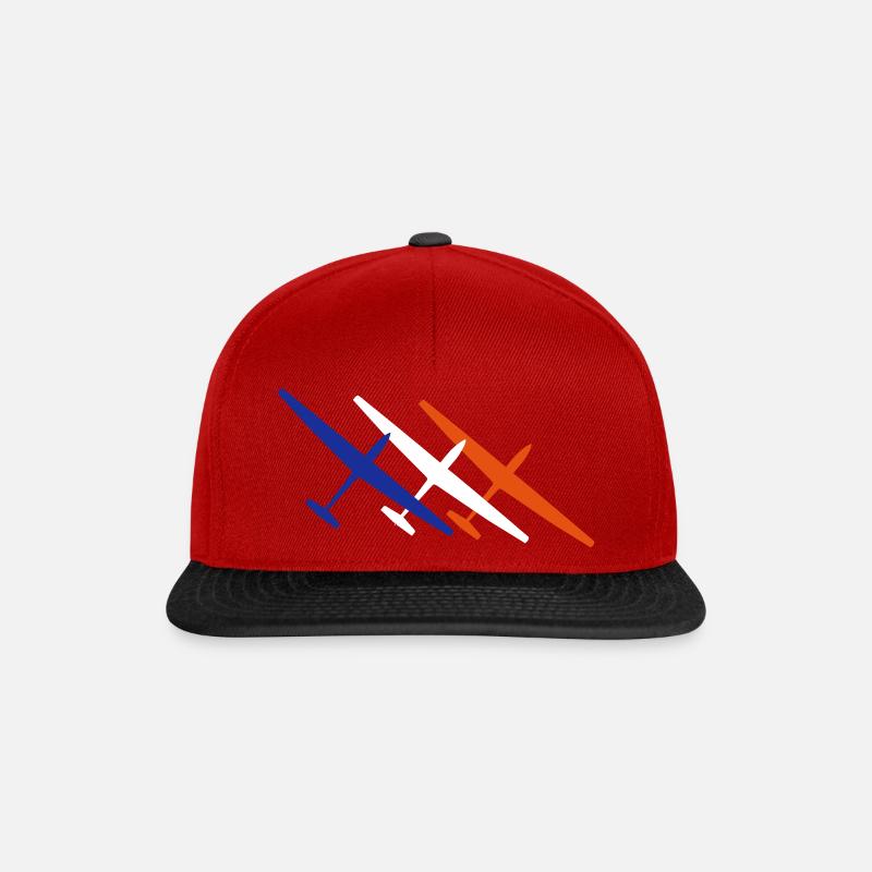 Planeur Planeur Planeur Pilote - Casquette snapback - rouge/noir