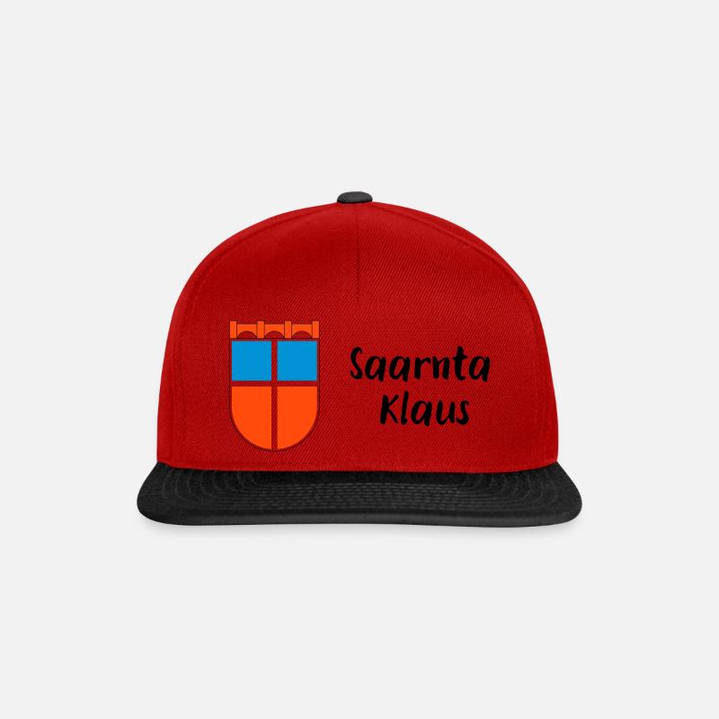 Saarnta Klaus - Snapback Cap - Rot/Schwarz