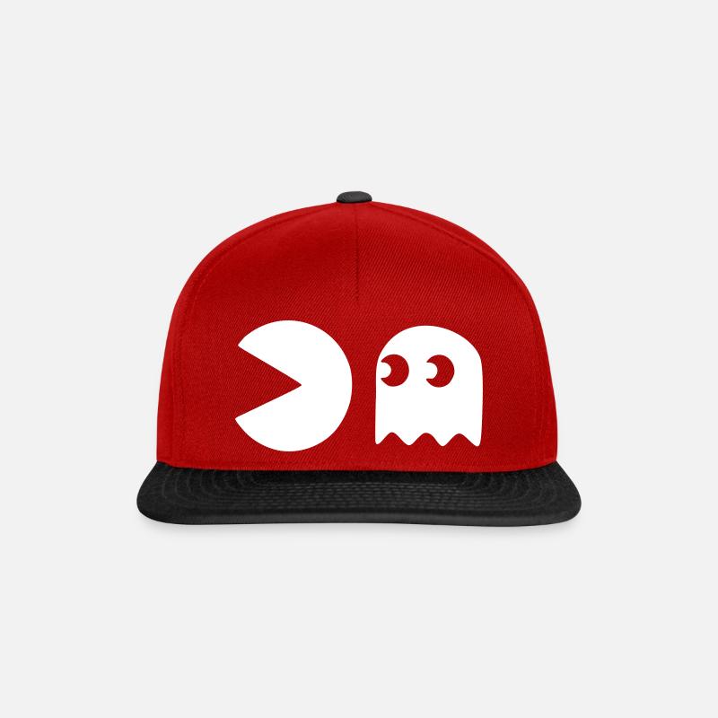 ghost - Snapback Cap - Rot/Schwarz