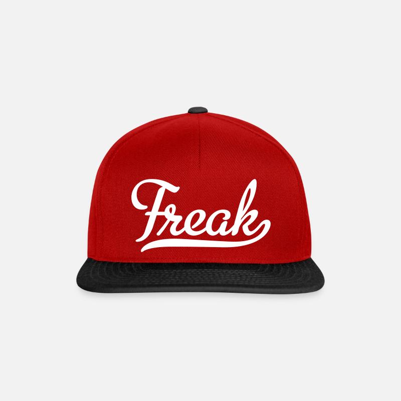 Freak - Snapback Cap - Rot/Schwarz