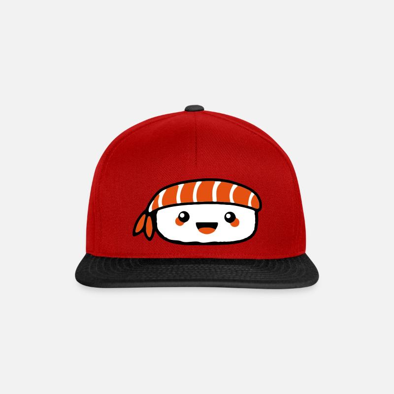 sushi - Casquette snapback - rouge/noir