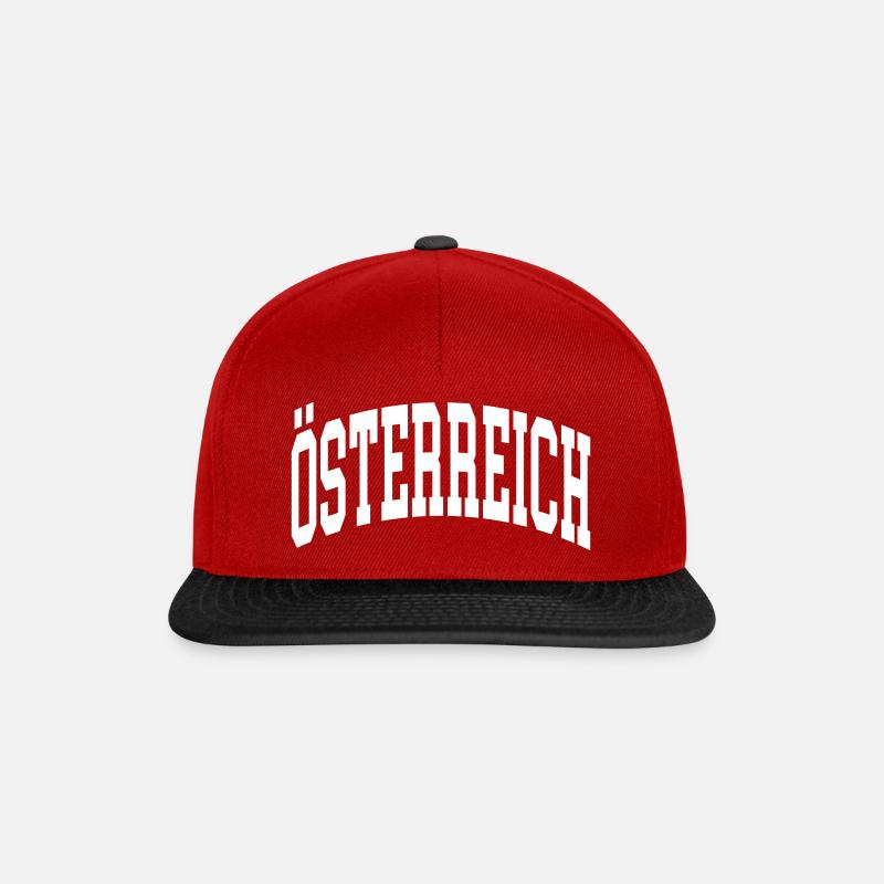 Austria - Snapback Cap - rosso/nero