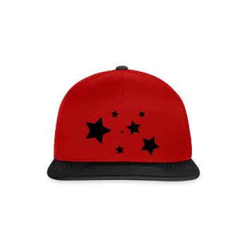 stars - Casquette snapback - rouge/noir - Devant
