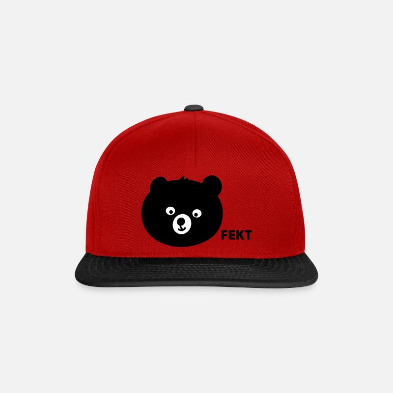 Perfekter Bär - Snapback Cap - Rot/Schwarz