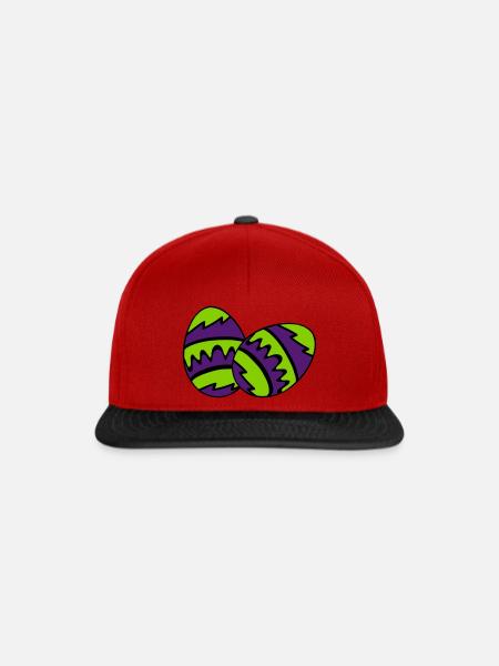 ostereier - Snapback Cap - Rot/Schwarz