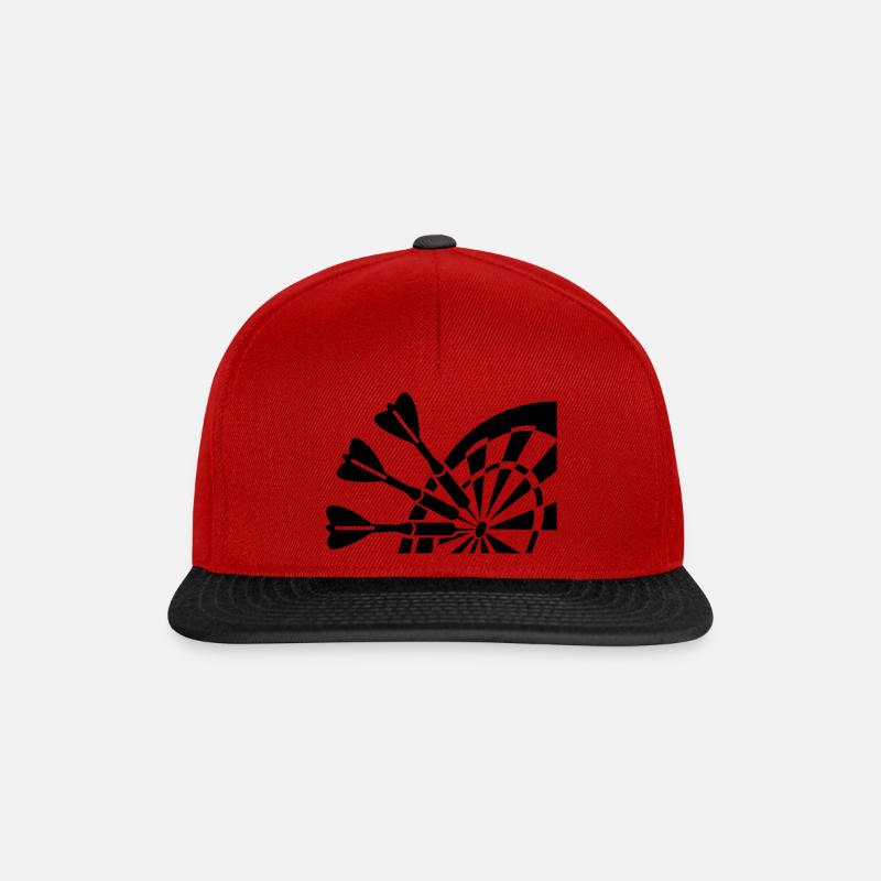 dart 001 - Snapback Cap - Rot/Schwarz