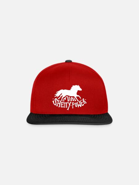 Shetty Power - Snapback Cap - Rot/Schwarz