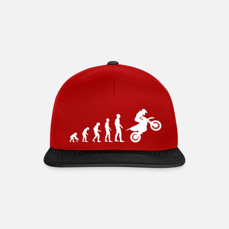 monkey motocross evolution - Snapback Cap - red/black