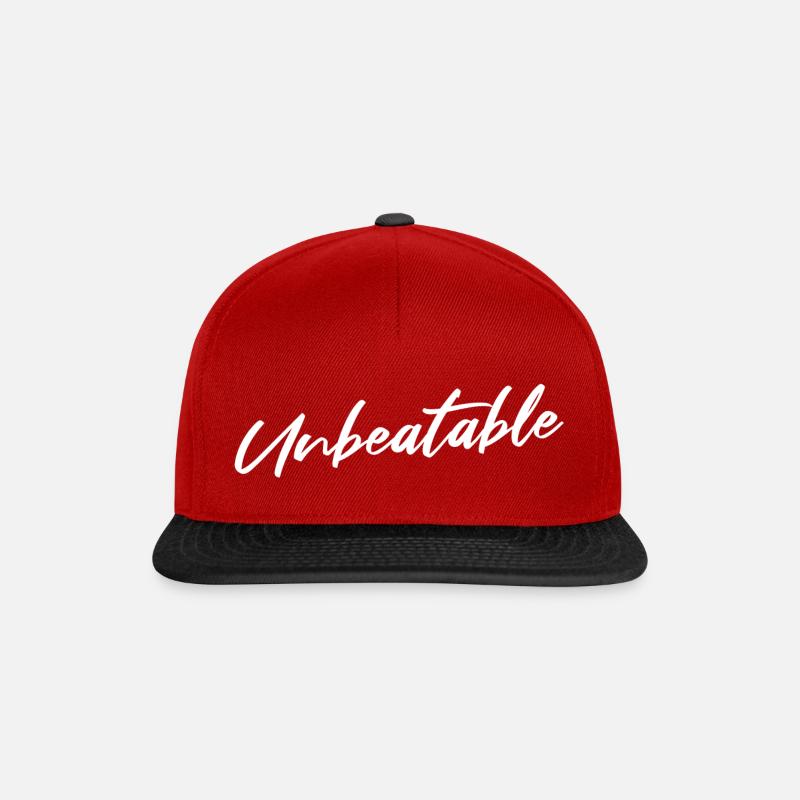 BASKETBALL - IMBATTABLE - DIRE - Casquette snapback - rouge/noir