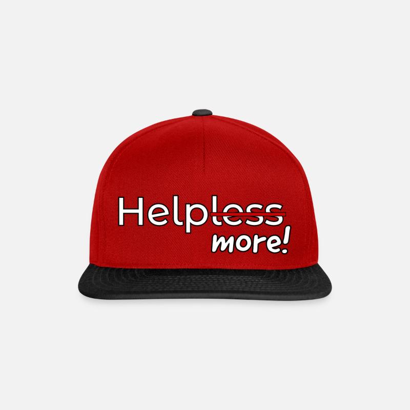 Helpless - Snapback Cap - red/black