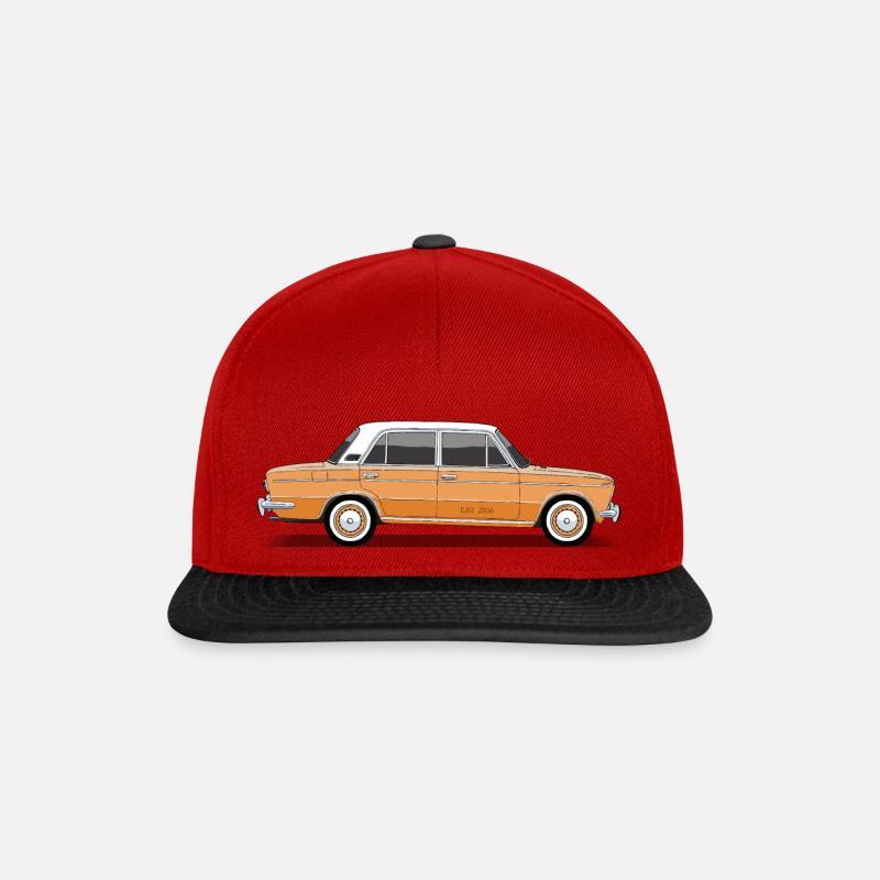 vaz 2106 - Snapback Cap - Rot/Schwarz
