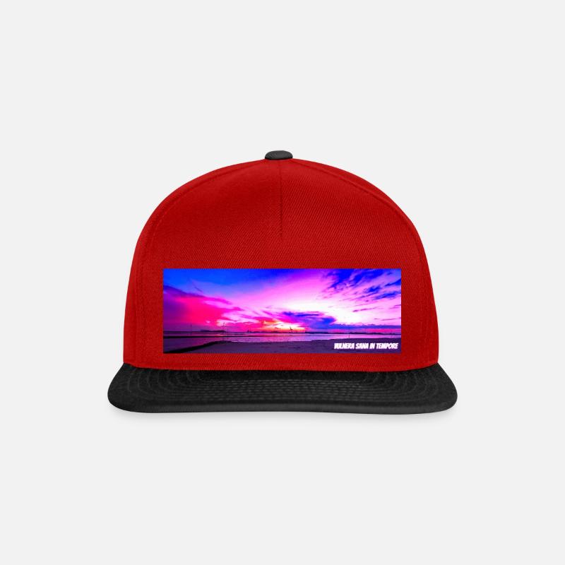Zeitlos - Snapback Cap - Rot/Schwarz