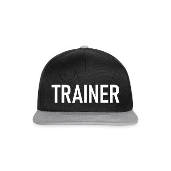 Trainer Coach Sport Training - Snapback Cap - black/grey - Front