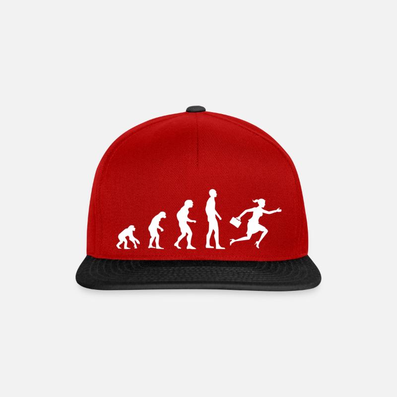 office secretary office girl gift Evolution - Snapback Cap - red/black