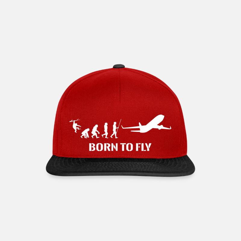 Évolution de l’avion Pilote Voler Voler - Casquette snapback - rouge/noir