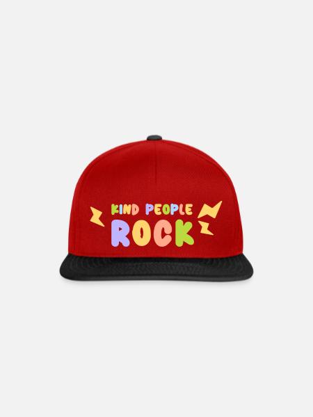 Gute Leute - Snapback Cap - Rot/Schwarz