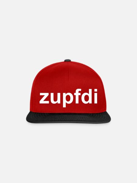 zupfdi schleich dich Schimpfen - Snapback Cap - Rot/Schwarz
