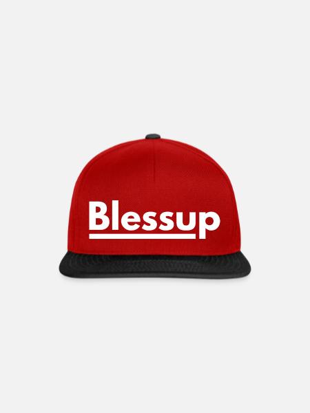 Blessup - Snapback Cap - Rot/Schwarz
