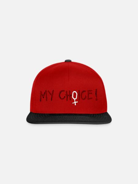 My Choice - Snapback Cap - Rot/Schwarz