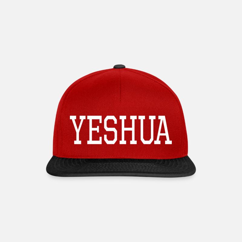 Jesus Yeshua Geschenk - Snapback Cap - Rot/Schwarz