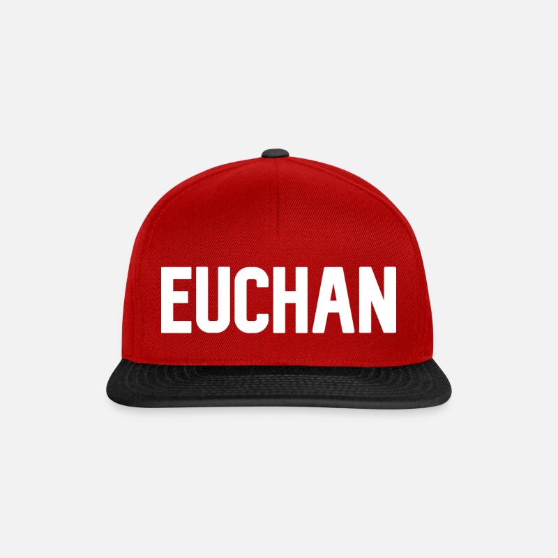 Euchan - Casquette snapback - rouge/noir