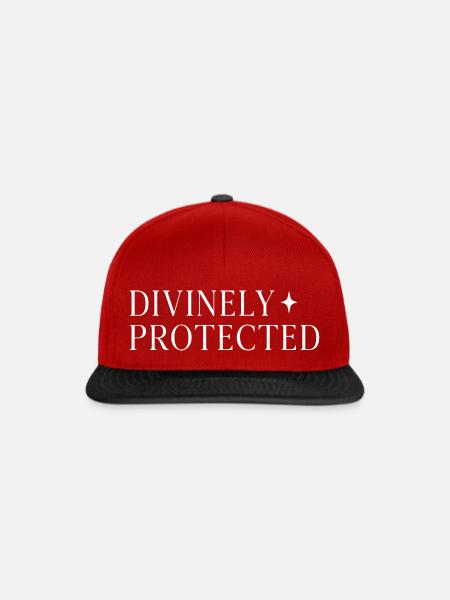 Divinely Protected - Snapback Cap - Rot/Schwarz