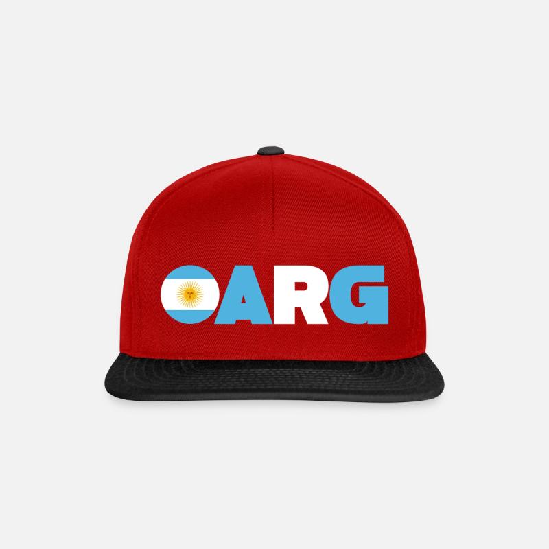 Argentinien - Snapback Cap - Rot/Schwarz