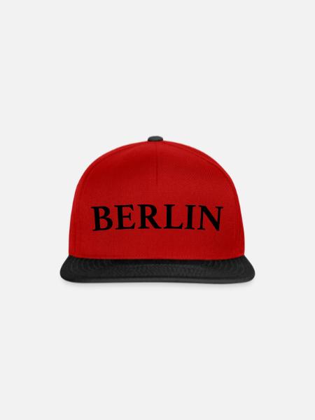 BERLINSerif - Snapback Cap - Rot/Schwarz