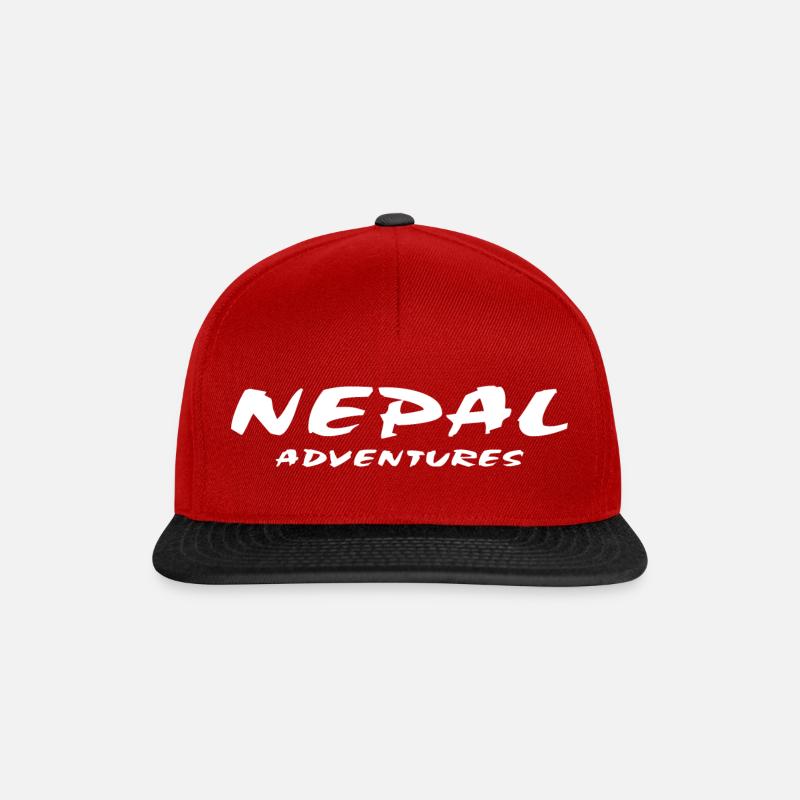 Nepal - Snapback Cap - Rot/Schwarz