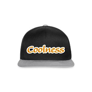 coolness claim Vectorgraphic - Snapback Cap - black/grey - Front