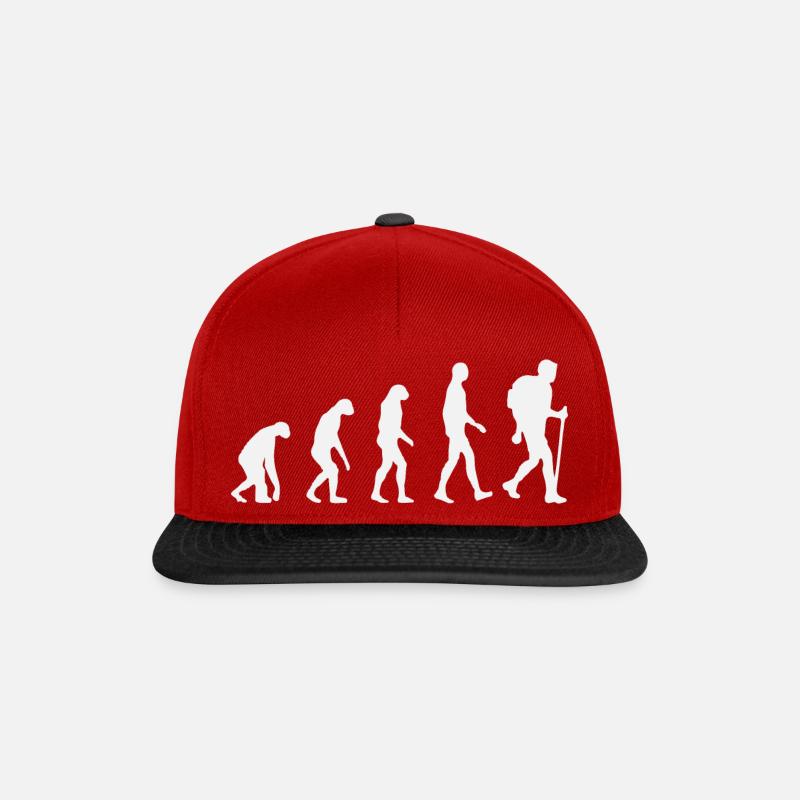Evolution de la randonnée - Casquette snapback - rouge/noir