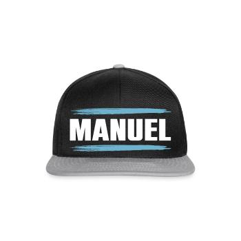 Manuel - Snapback Cap - black/grey - Front