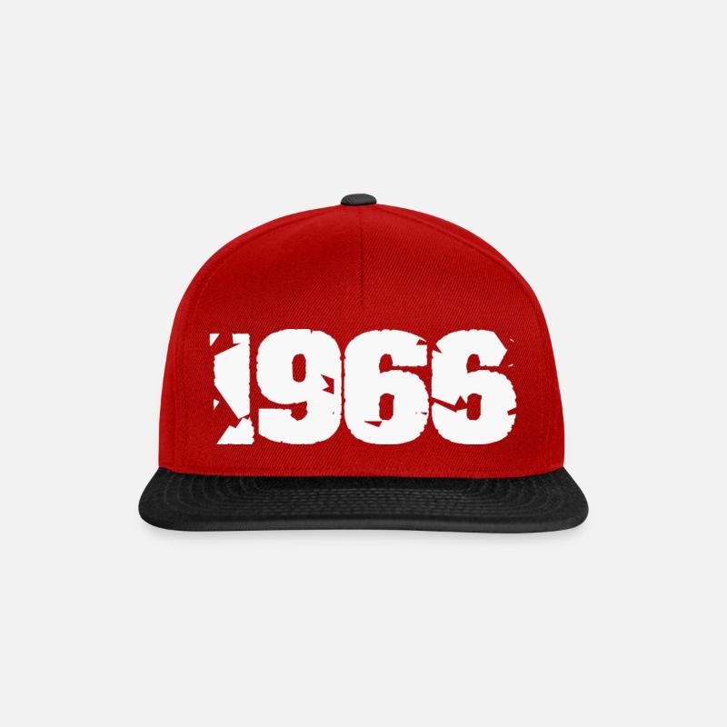 1966 - Snapback Cap - Rot/Schwarz