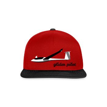 Glider Gliding Glider Glider Pilot Pilot - Snapback Cap - red/black - Front