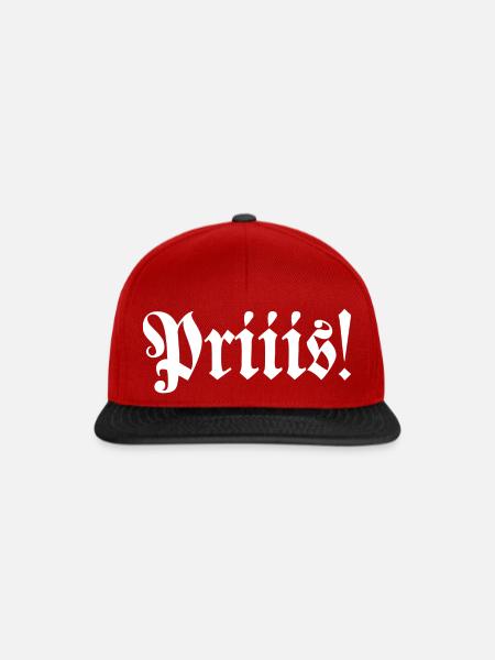 Schnupfer schnupfspruch pris geschenk - Snapback Cap - Rot/Schwarz