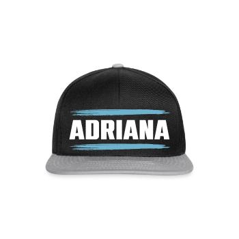 Adriana - Casquette snapback - noir/gris - Devant