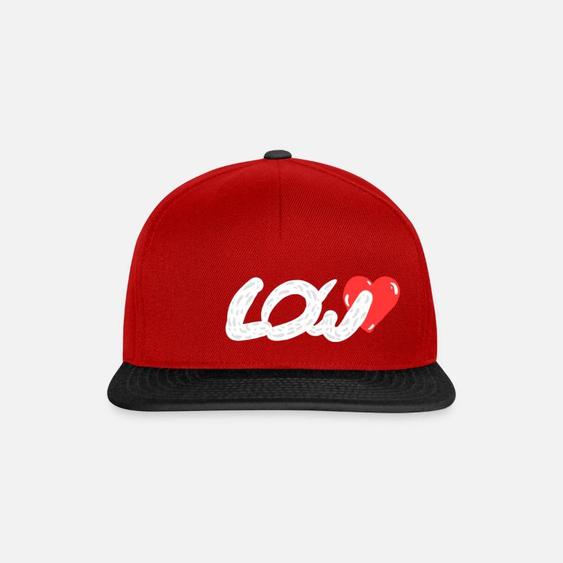 Low Love - Snapback Cap - Rot/Schwarz