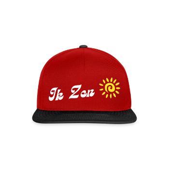 J’ai zen le soleil. Chemises en dialecte anversois - Casquette snapback - rouge/noir - Devant