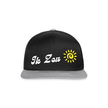 J’ai zen le soleil. Chemises en dialecte anversois - Casquette snapback - noir/gris - Devant