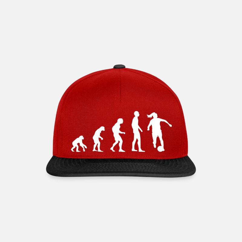 soccer girl gift gift Evolution - Snapback Cap - red/black