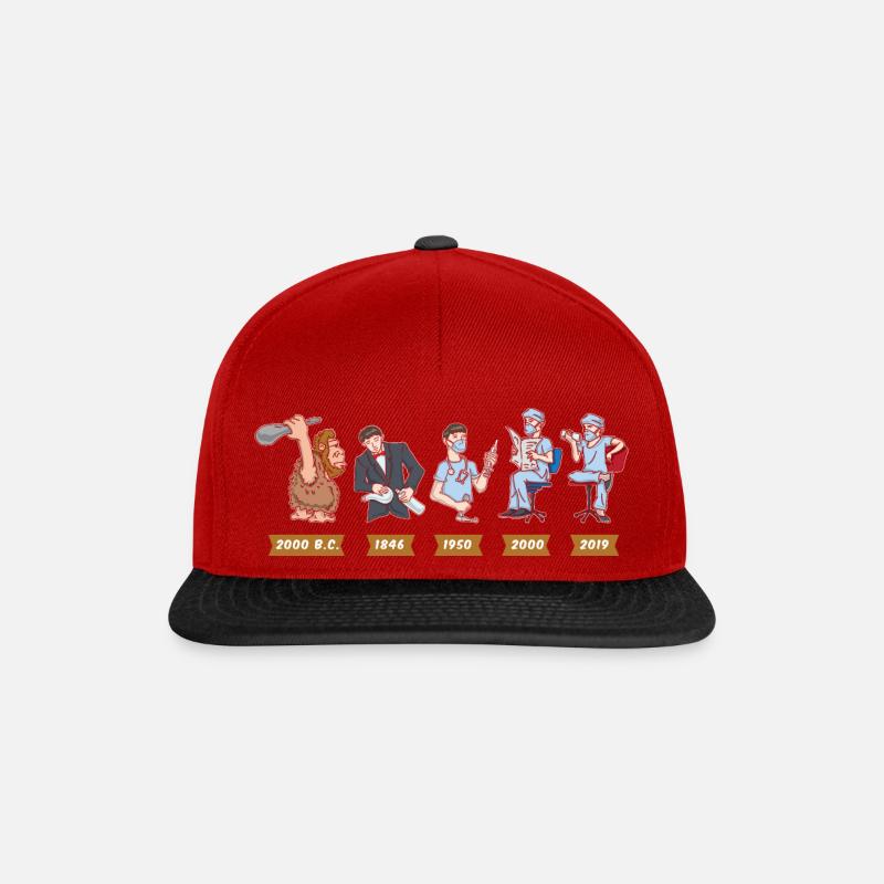 Evolution de l'anesthésiste - Casquette snapback - rouge/noir