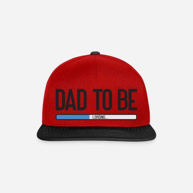 Dad to be, boy loading - Snapback Cap - Rot/Schwarz