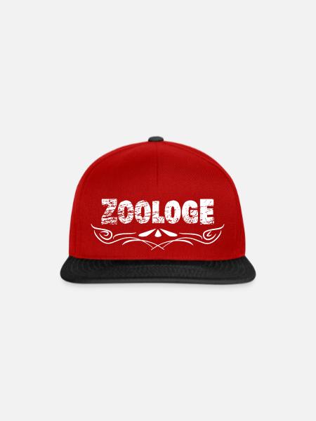 Mein Beruf ist Zoologe - Snapback Cap - Rot/Schwarz