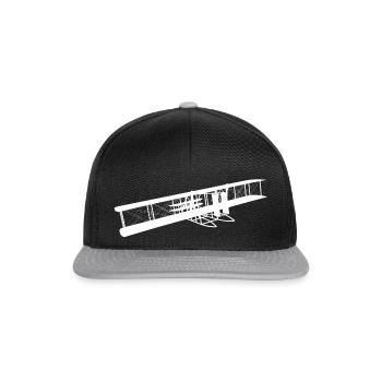 Avions à moteur historiques de 1905 - Casquette snapback - noir/gris - Devant