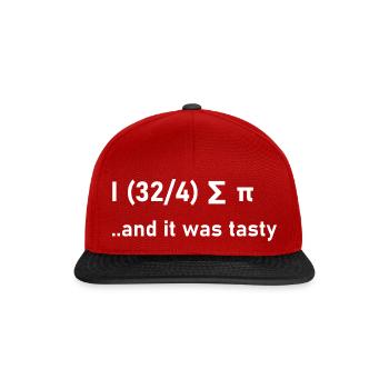 Math Funny Joke Gift Gift Idea Nerdy - Snapback Cap - red/black - Front